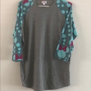 LuLaRoe Disney shirt-style:Randy 3/4 sleeve